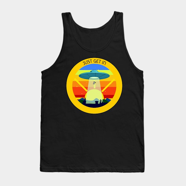 Get In Loser Alien Abduction Tank Top by Z1